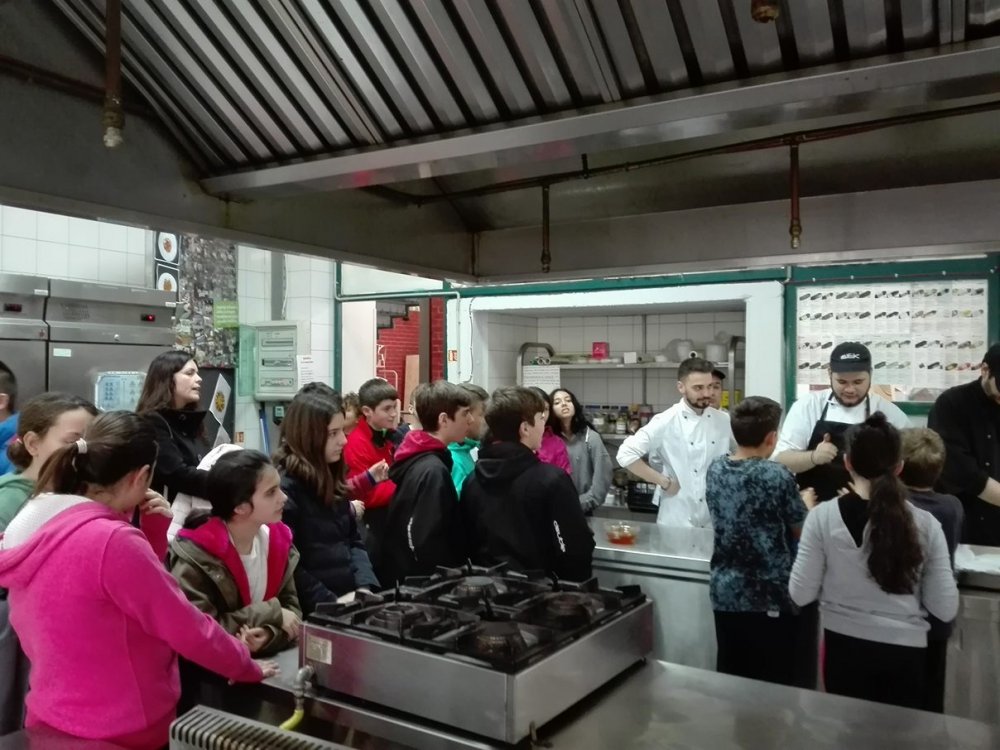 Επίσκεψη – Δράση μαθητών του 7ου Γυμνασίου με σπουδαστές της ειδικότητας Μαγειρικής, του ΙΙΕΚ Δήμου Βόλου